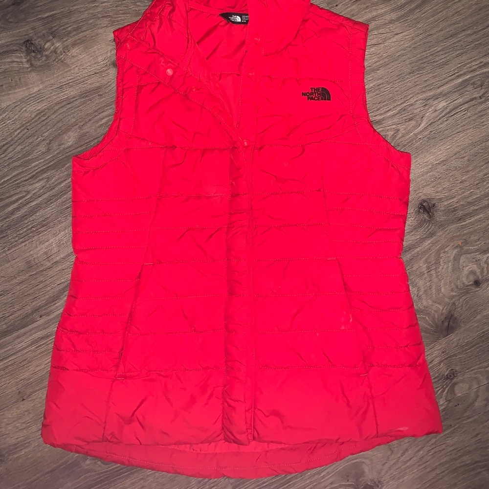 Red North Face Vest!